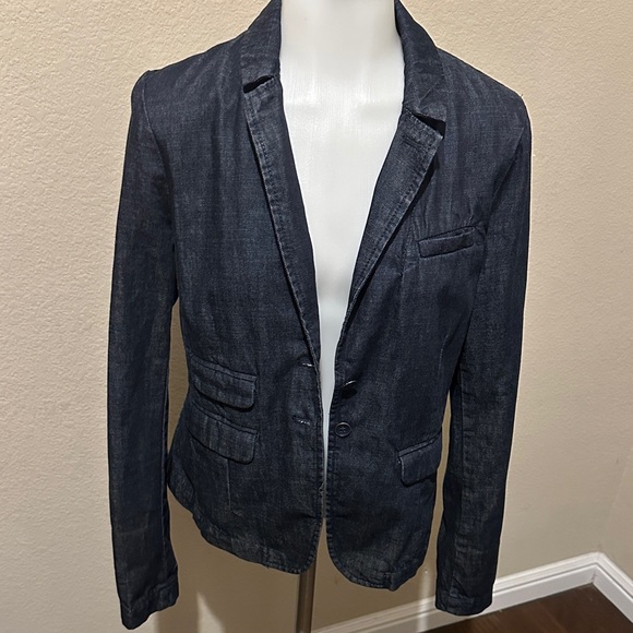 Size S Cotton denim blazer, Pilcro and the Letterpress for Anthropologie - Picture 2 of 13